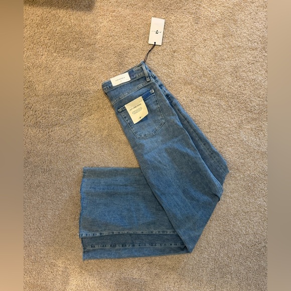 7 For All Mankind High Rise Flare Blue Jeans - Picture 3 of 16